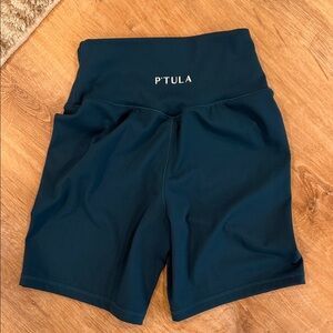 P'tula Women's Deep Teal Bike Shorts